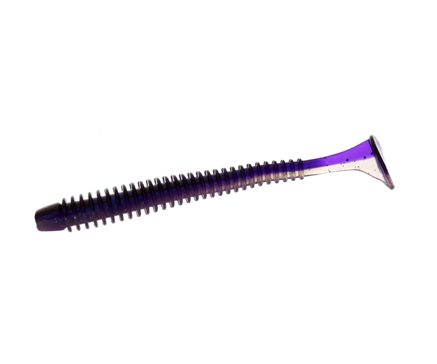 FLAGMAN Виброхвост Mystic Fish 4" #0531 Violet/Pearl White 10см 4шт