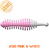 TM Mouse Tail  2.0" -205 Pink&White (Cheese)