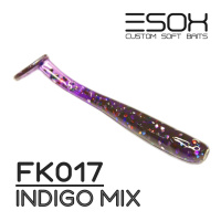 Baby Minnow 1.4"(36мм) 12 шт  FK017 Indigo Mix