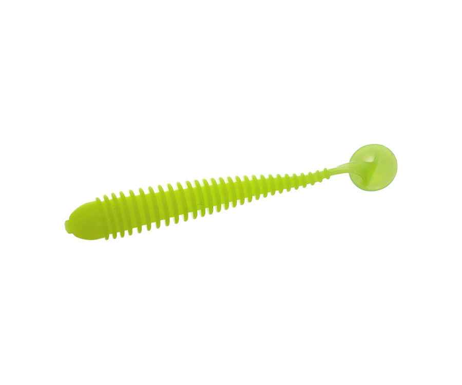 FLAGMAN Виброхвост Mystic Fish 3" #127 Lime Chartreuse 7,5см 5шт