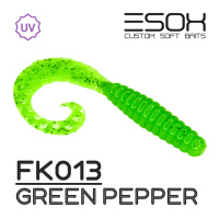Twirly Grub 3" (80мм) 6шт FK013 Green Pepper