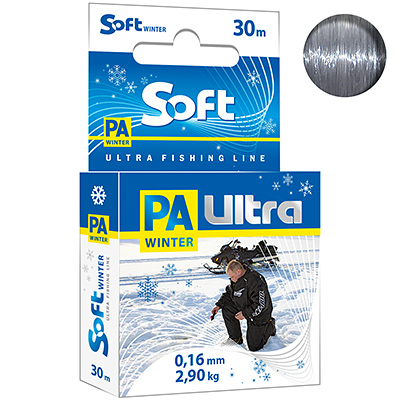 ЛЕСКА ЗИМНЯЯ PA ULTRA SOFT 30M 0,16MM