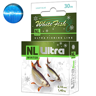ЛЕСКА ЗИМНЯЯ NL ULTRA WHITE FISH (БЕЛАЯ РЫБА) 30M 0,10MM