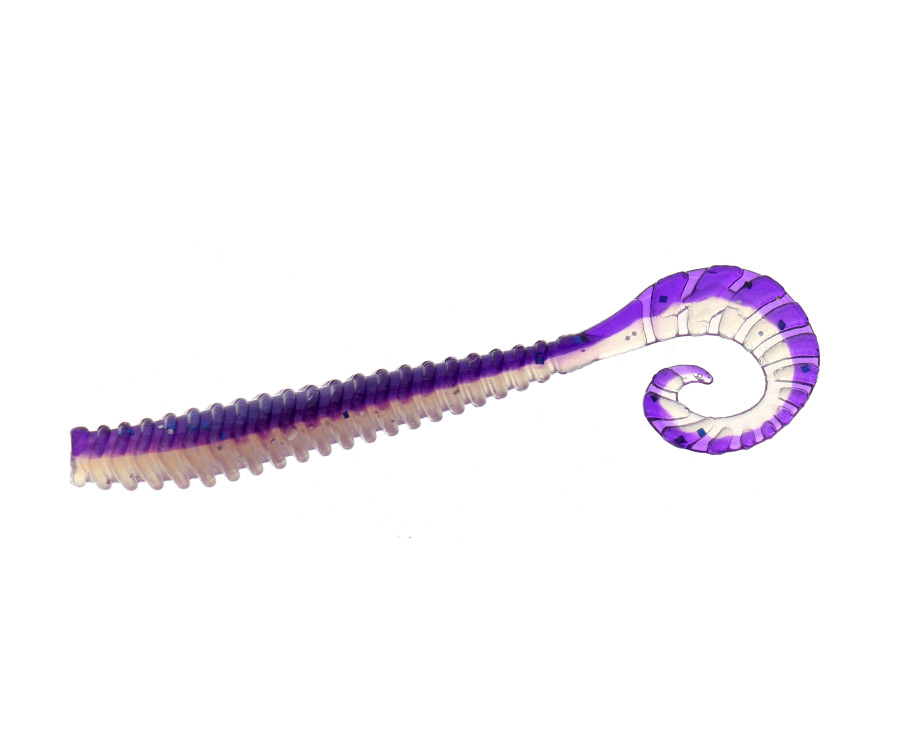 FLAGMAN Твистер Striker 2,5'' #0531 Violet/Pearl White 6,2см 8шт