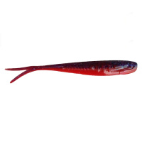 Приманка ZUB-HORDA SLAG 144мм(5,6")-4шт, (цвет 021) фиолетовый верх-красный низ