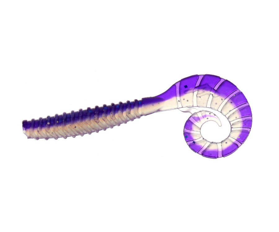 FLAGMAN Твистер TT-Grub 2,0'' #0531 Violet/Pearl White 8шт