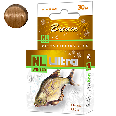 ЛЕСКА ЗИМНЯЯ NL ULTRA BREAM (ЛЕЩ) 30M 0,16MM