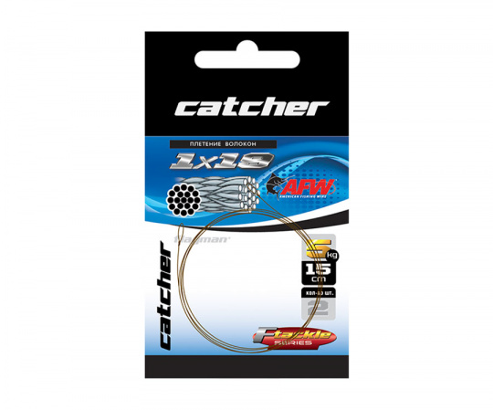 CATCHER Поводок стальной X19 5кг 20см 2шт