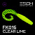 Twirly Grub 3" (80мм) 6шт FK016 Clear Lime