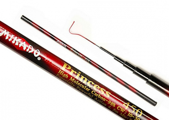 Удилище попл.трэвел Mikado Princess 450 с кольцами 10-30гр