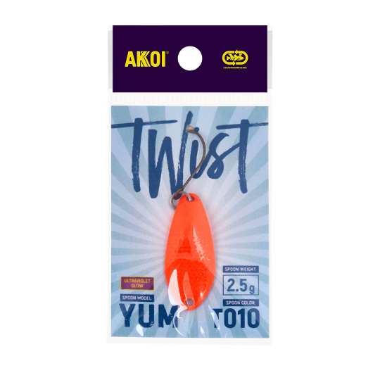Блесна AKKOI TWIST форелевая YUM 2,5 g цвет Т010		