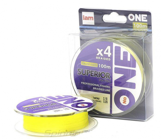 Шнур Superior X4 100м 0,24мм yellow