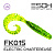 Twirly Grub 3" (80мм) 6шт FK015 Electric Chartreuse