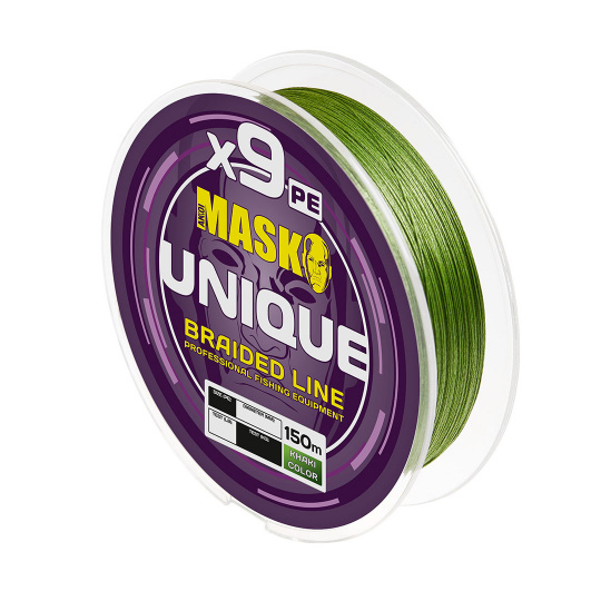 Леска плетёная AKKOI MASK UNIQUE X9-150m (khaki) d0,16mm		