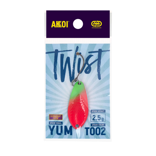 Блесна AKKOI TWIST форелевая YUM 2,5 g цвет Т002																					