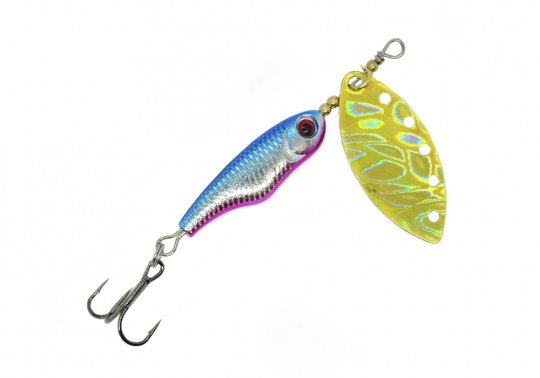 Блесна Mottomo Spin Blade #1 6g Silver Gold				