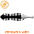TM Mouse Tail  2.0" -201 Black&White (Cheese)