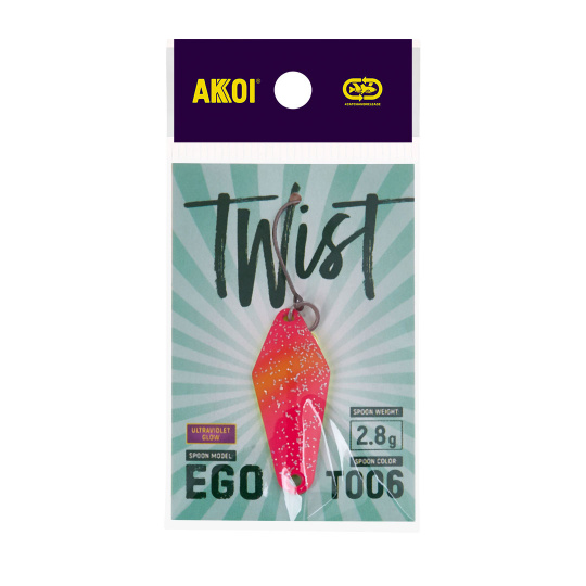 Блесна AKKOI TWIST форелевая EGO 2,8 g цвет Т006														