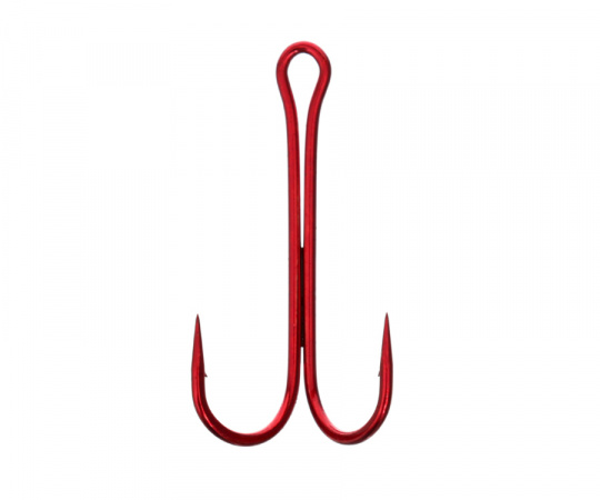 FLAGMAN Крючок двойной Double Hook Long SS Red №1/0 3шт BP