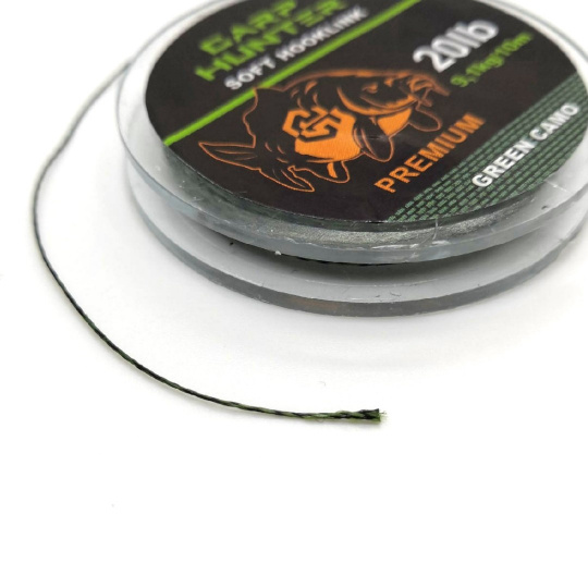 Поводковый материал CarpHunter PREMIUM 20lb (9,1кг) 10м (green camo)