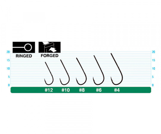 Крючок OWNER 56537 WORM BH-ROUND № 4