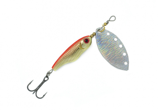Блесна Mottomo Spin Blade #4 19g Gold Silver		
