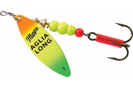 Блесна Mepps AGLIA LONG OR/TIGER  №3							