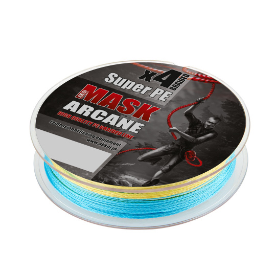 Леска плетёная AKKOI MaskArcane X4-200 (multi color) d0,12mm