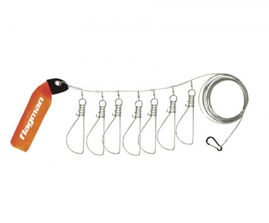 FLAGMAN Набор куканов на 7 застежек с поплавком