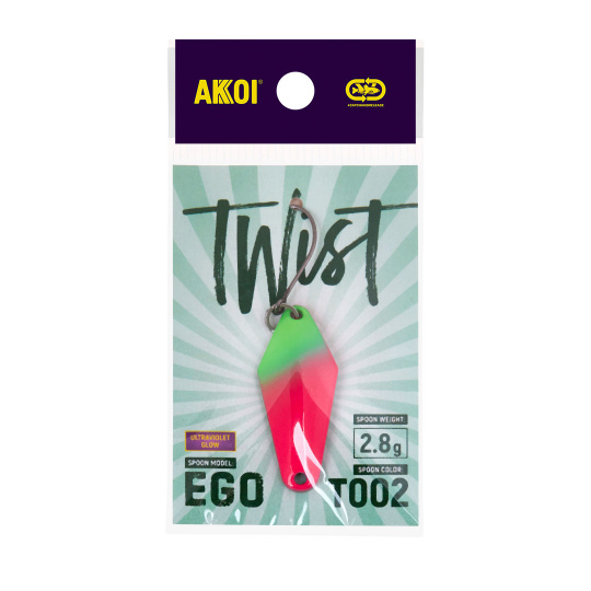 Блесна AKKOI TWIST форелевая EGO 2,8 g цвет Т002	