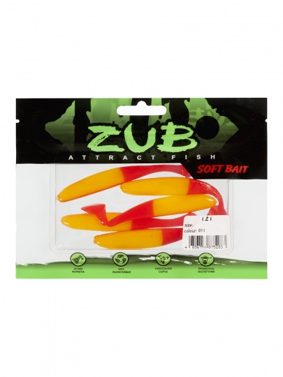 Приманка ZUB-IZI 86мм-4шт цвет 011