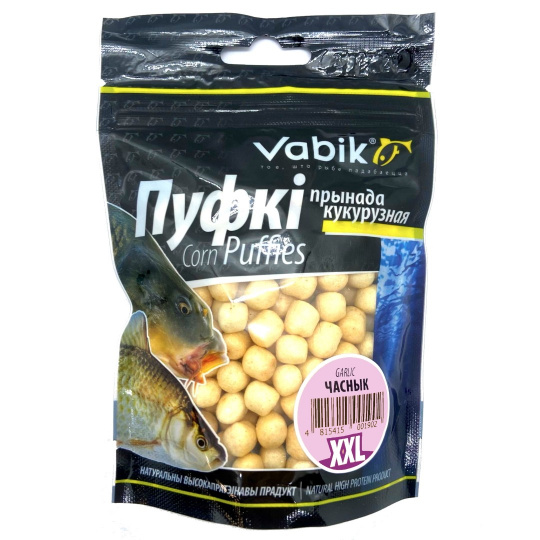 Плавающая насадка Vabik Corn Puffies Чеснок 6-8мм (XXL) 20г
