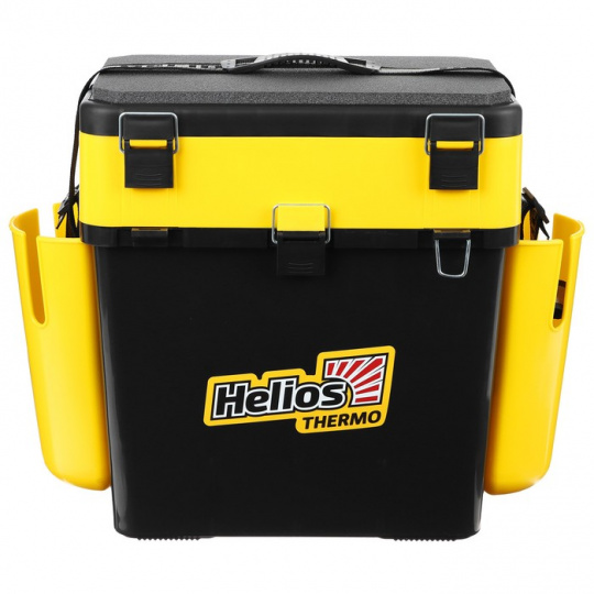 Ящик FishBox Thermo с термоконтейнером (19л/8,5л) черно-желтый HELIOS