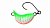  Приманка Zomber TUKA Kite : Trout (УФ зел./бел./орнж.)