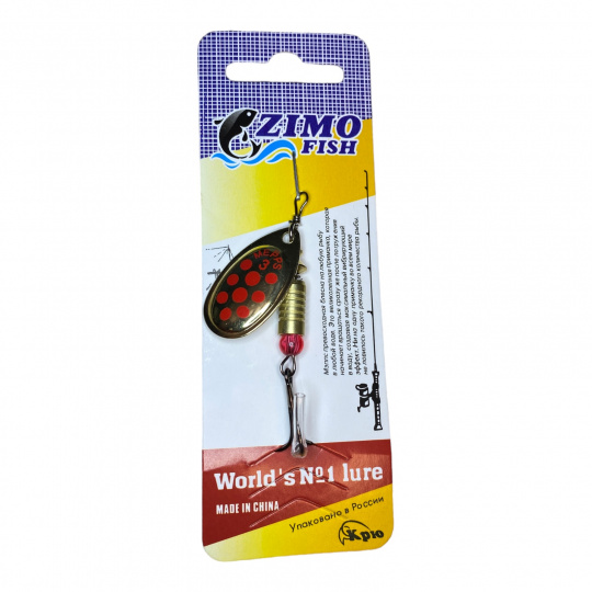 Блесна Zimo fish Aglia COMET PTS RED/OR №3  6.5гр