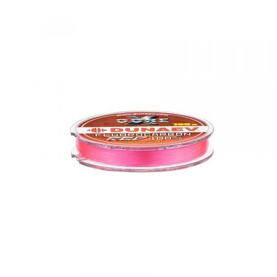 Леска Dunaev Fluorocarbon RED 0.165мм  (1,92 кг)  100м