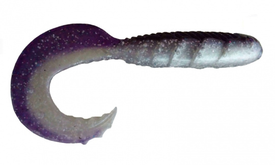 Приманка ZUB-HIBINA 140мм(5,5")-3шт, (цвет 036) фиолетовый верх-натурал низ