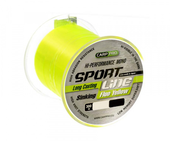CARP PRO Леска Sport Line Fluo Yellow 300м 0,235мм