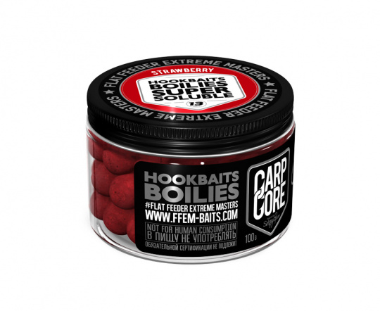 FFEM Super Soluble Boilies Strawberry 13mm