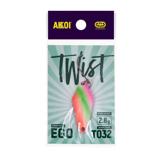 Блесна AKKOI TWIST форелевая EGO 2,8 g цвет Т032				