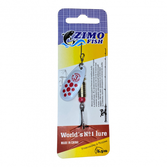 Блесна Zimo fish Aglia AG/WHITE FURY №3  6.5гр