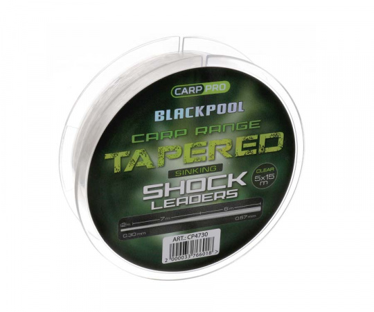 CARP PRO Лидер Blackpool Carp Tapered Mono 0,3-0,57мм 5х15м