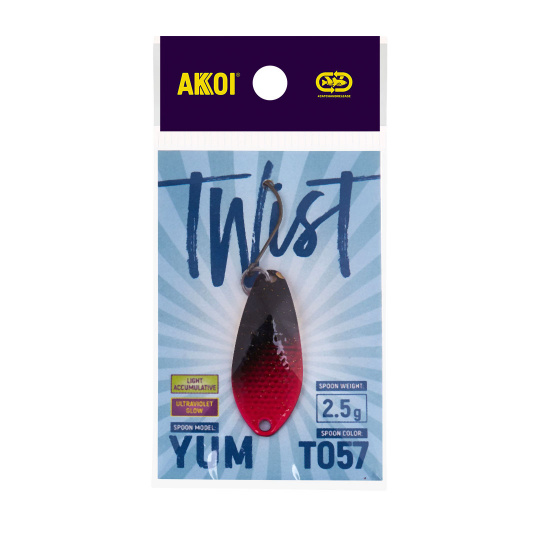 Блесна AKKOI TWIST форелевая YUM 2,5 g цвет Т057									