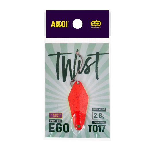 Блесна AKKOI TWIST форелевая EGO 2,8 g цвет Т017										