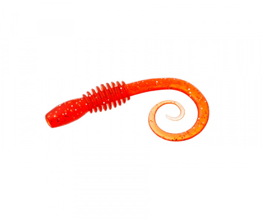 FLAGMAN Червь Helical 4" #014 salmon ruby 10см 10шт