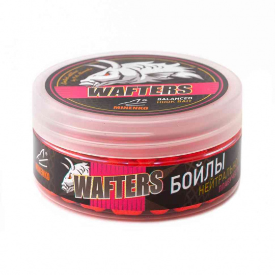 Насадочные бойлы MINENKO WAFTERS DUMBELLS STRAWBERRY 11x14мм
