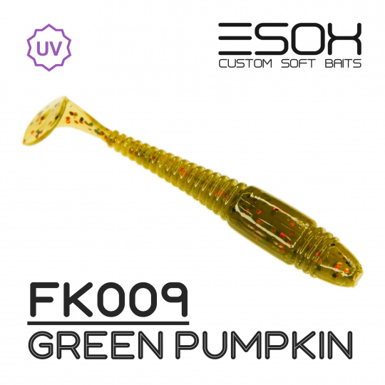 Tiga 2"(53мм) 10 шт. FK009 Green Pumpkin