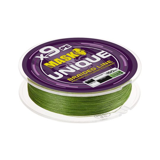 Леска плетёная AKKOI MASK UNIQUE X9-150m (khaki) d0,16mm		