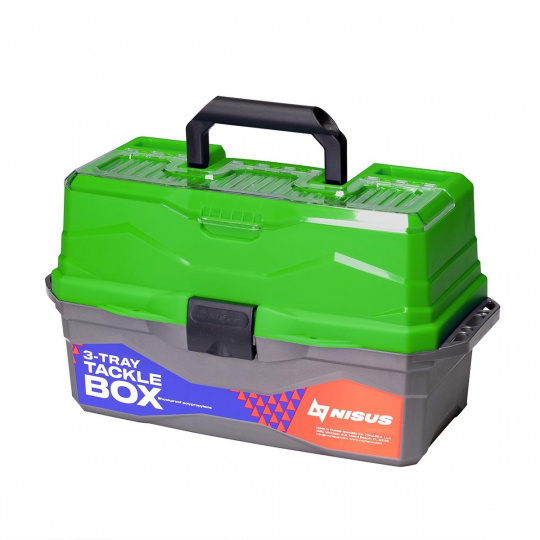 Ящик для снастей Tackle Box трехполочный NISUS зеленый (N-TB-3-G)