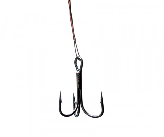 CATCHER Поводок Stainless Steel с тройником №6 X7 8кг 30см 3шт